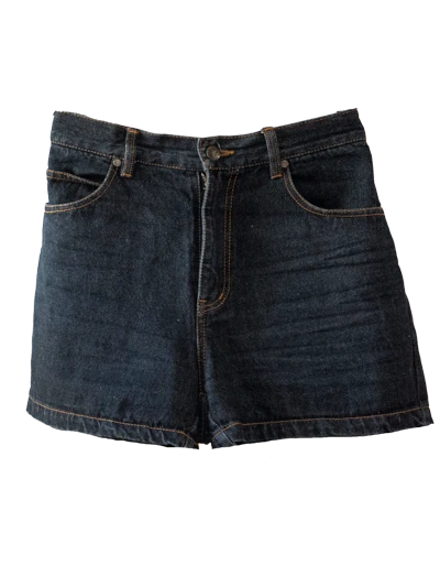 Dark Blue Denim Shorts